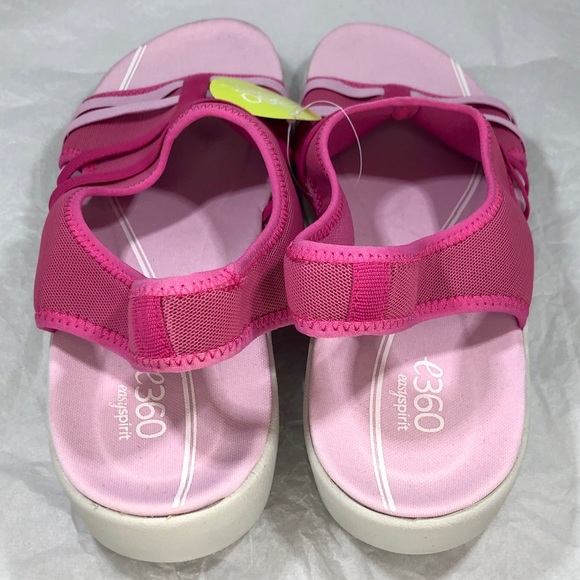 Women’s Easy Spirit e360 Pink & White Stretchy Sandals. Size 11 Wide. - Picture 5 of 10